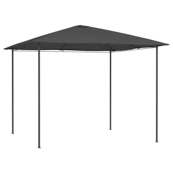Belvédère 3x3x2,6 m anthracite 160 g/m²