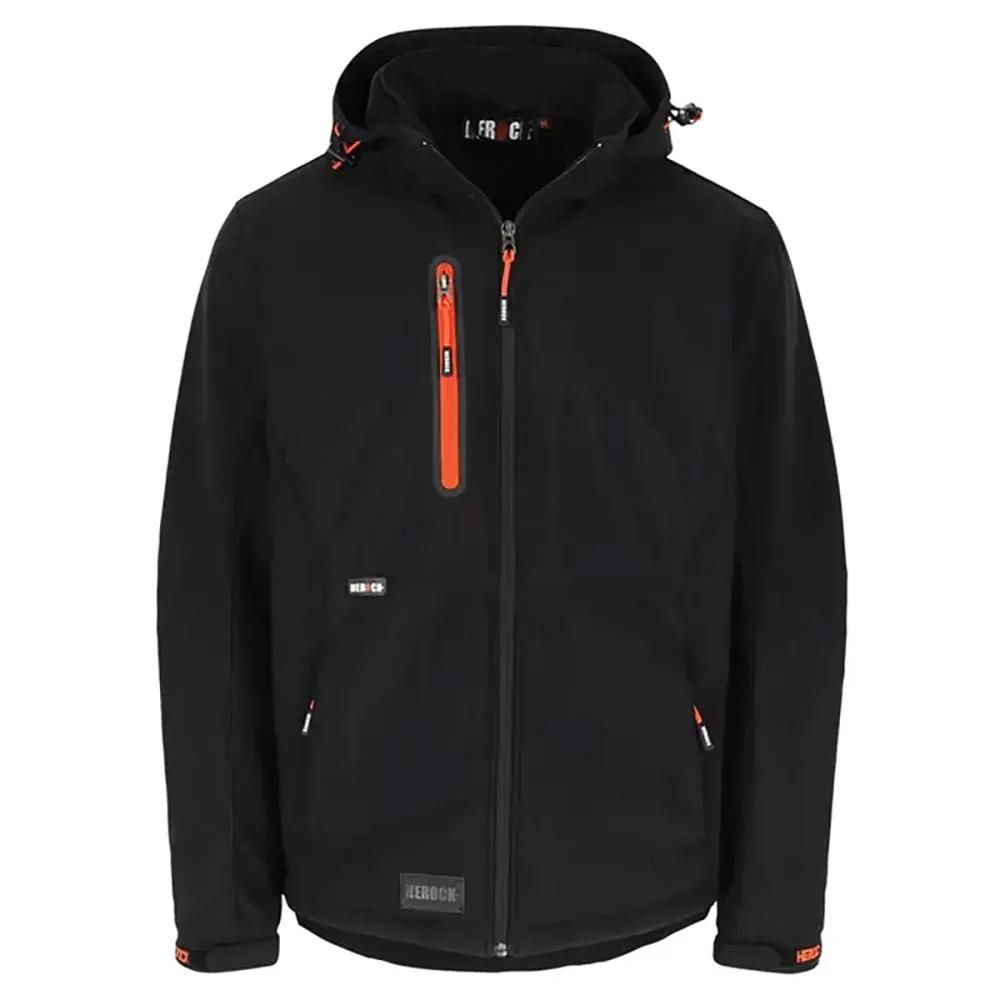 Veste softshell trystan noire pour homme - herock®