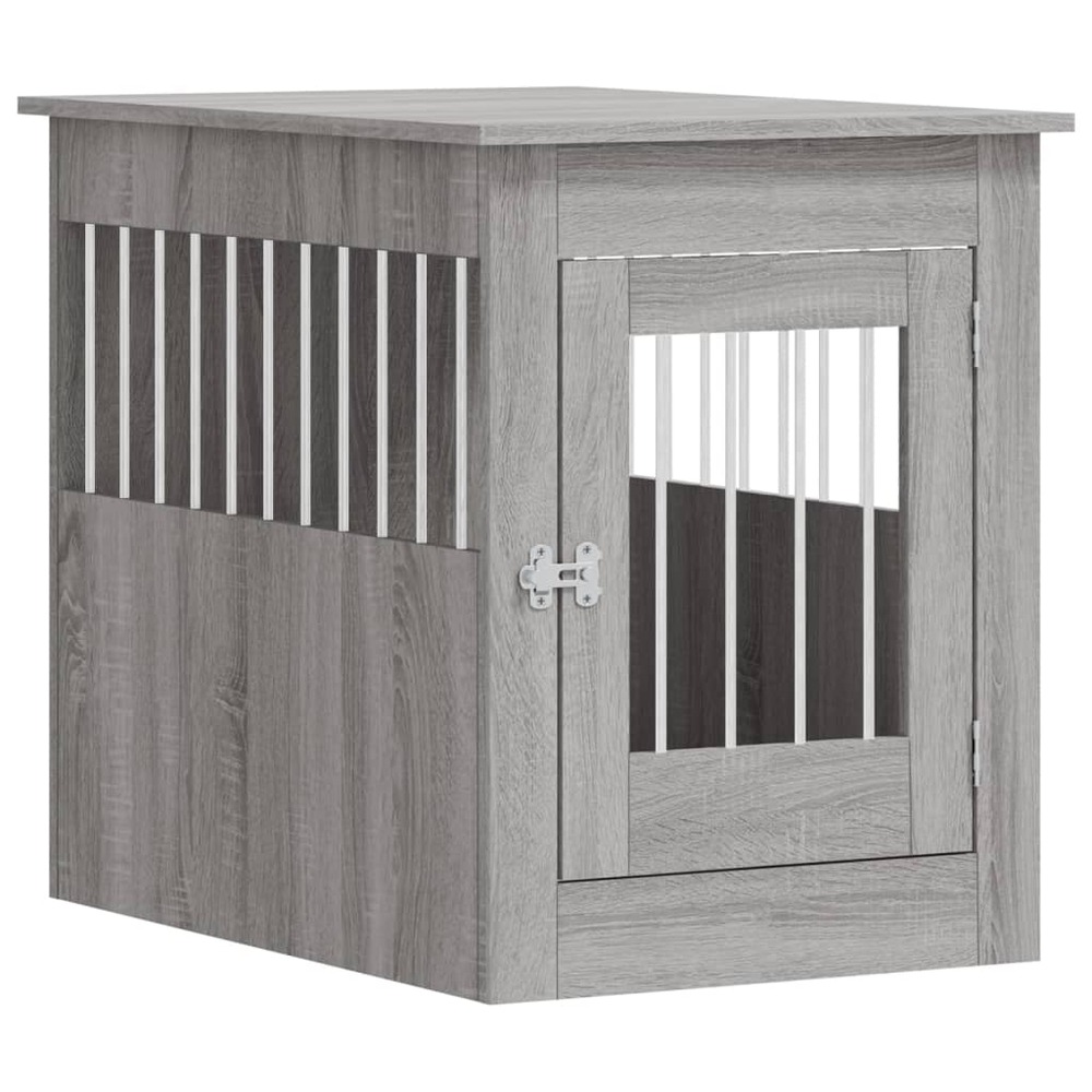 Meuble de cage pour chiens sonoma gris 55x80x68 cm