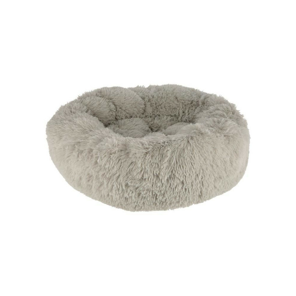 Corbeille - kerbl - fluffy - ø76 x 19 cm - gris clair