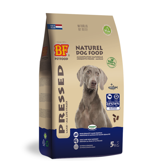 Croquettes pressées à froid hypoallergénique à l’agneau pour chien, 5kg