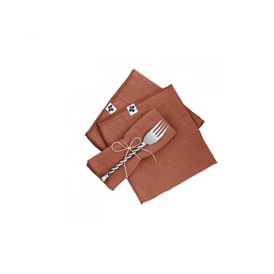 3 serviettes de table gaia