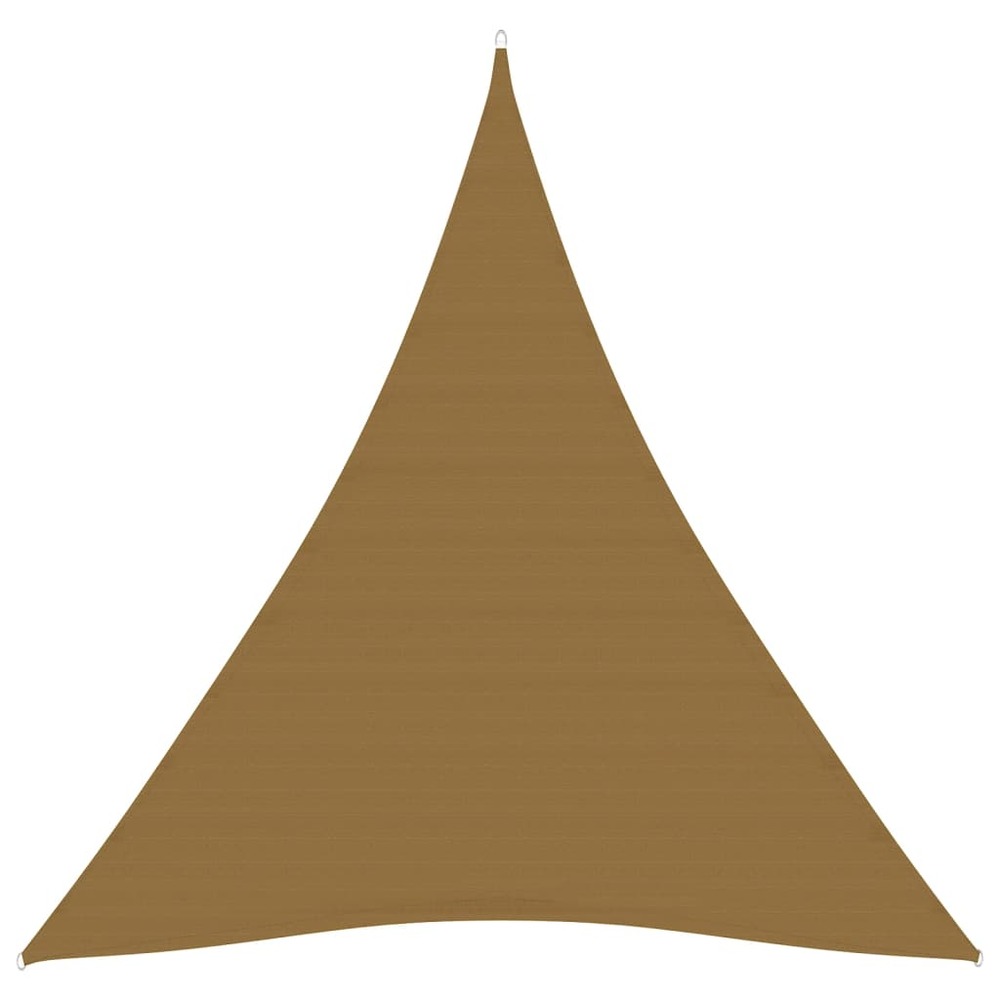 Voile toile d'ombrage parasol 160 g/m² pehd 3 x 4 x 4 m taupe