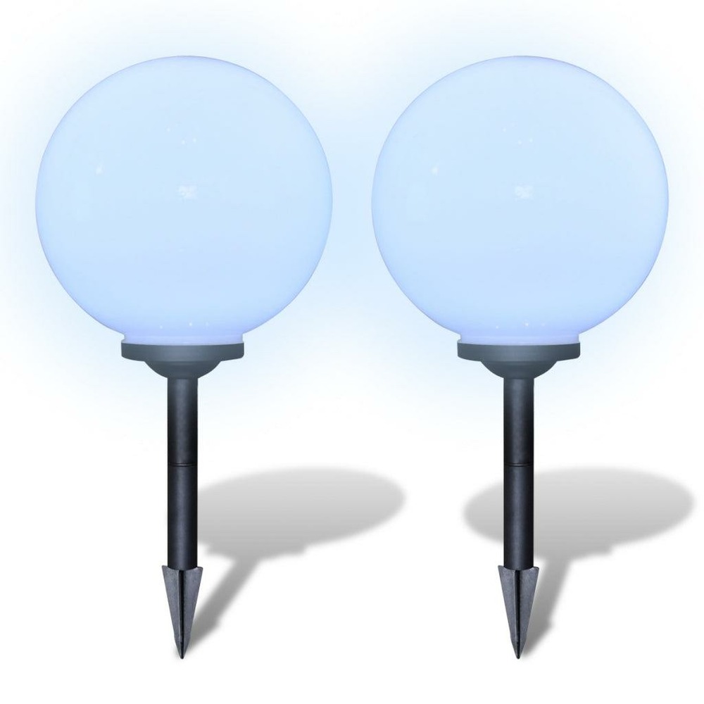 Boule solaire extérieure 30cm 2 pièces luminaire décoration