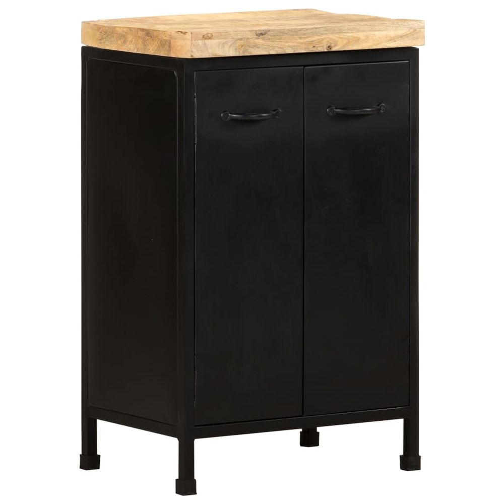 Buffet 47x35x76 cm bois de manguier brut