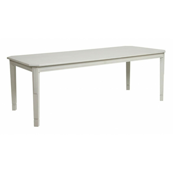 Table rectangulaire mdf blanc - bruges interior's