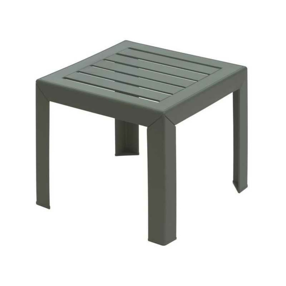 Table basse - grosfillex - miami - forest green - 40x40 - résine