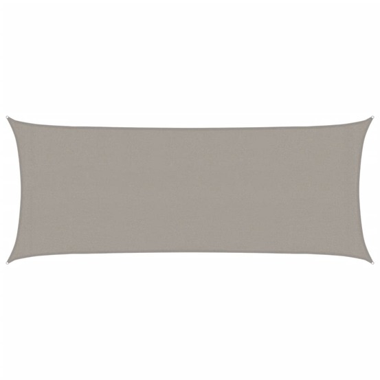 Voile d'ombrage 160 g/m² rectangulaire gris clair 2x4,5 m pehd