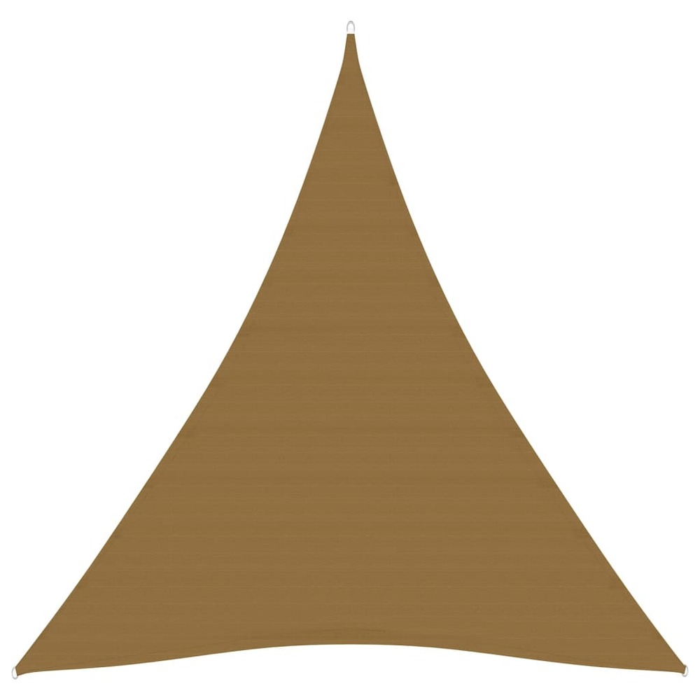 Voile toile d'ombrage parasol 160 g/m² pehd 5 x 7 x 7 m taupe