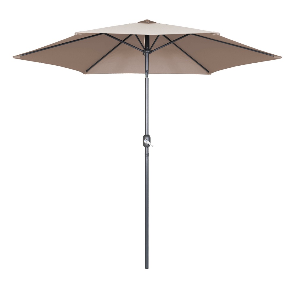 Oahu - parasol déporté rond diamètre 3 mètres - acier - housse de
