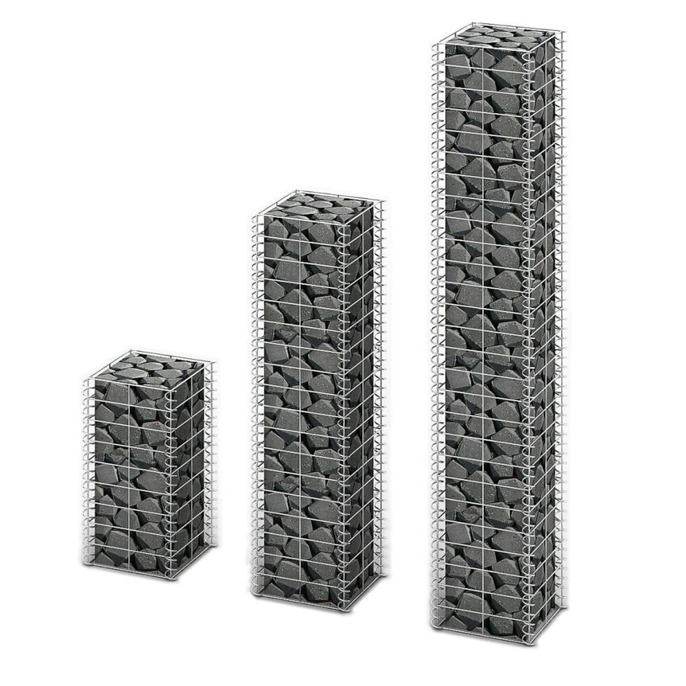 3 GABIONS EN FIL GALVANISE-(863019)