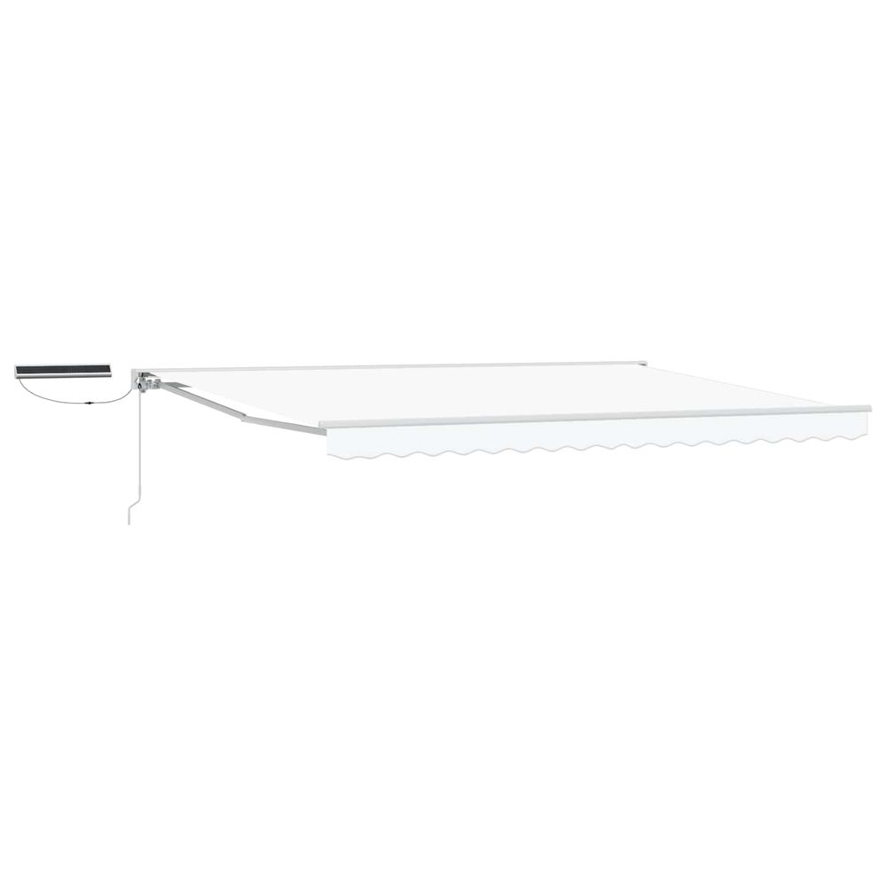 Auvent rétractable électrique blanc 4 × 3 m
