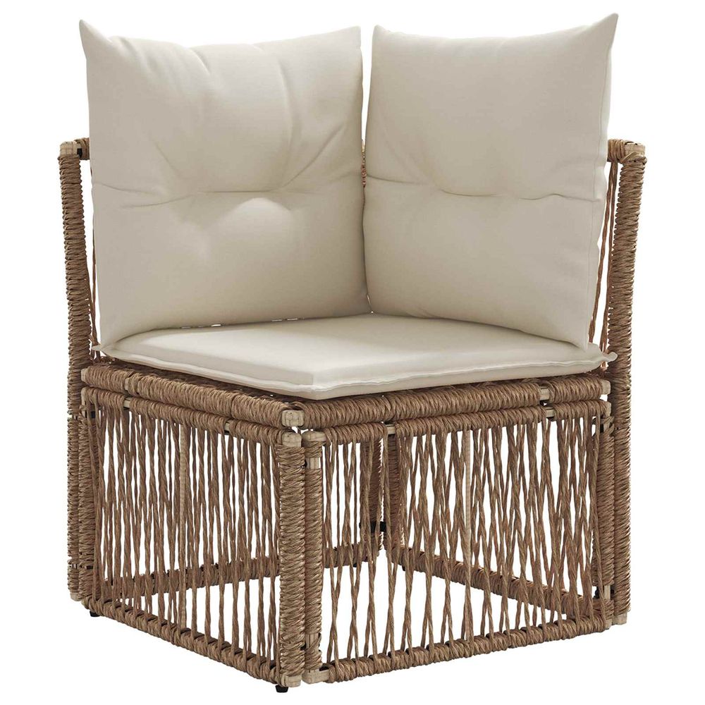 Unité canapé d'angle beige polyrotin