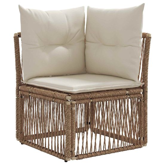 Unité canapé d'angle beige polyrotin
