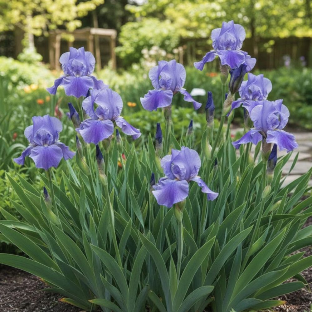 Iris des jardins pacific panorama lot de 9 godets