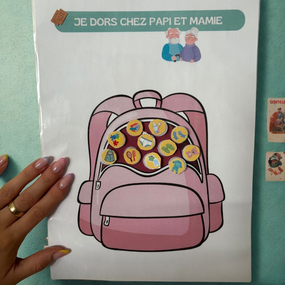 Je dors chez papi et mamie