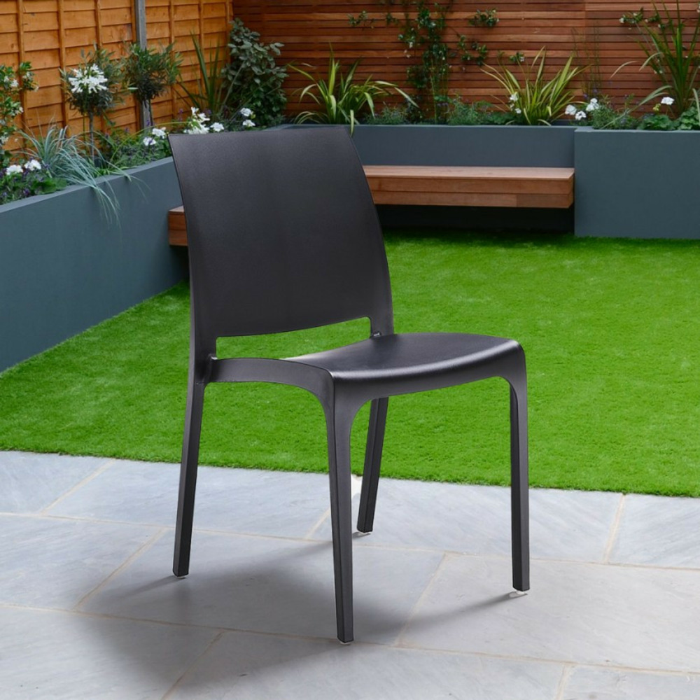 Chaise empilable bar restaurant jardin extérieur et intérieur papavero