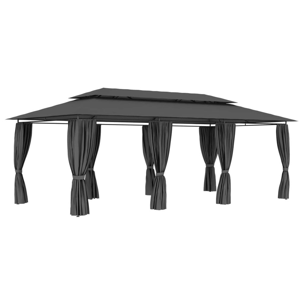 BelvÃ©dÃšre avec rideaux 600x298x270 cm