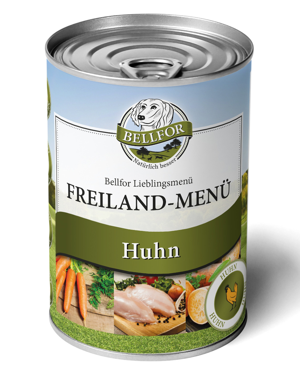 Nourriture humide au poulet - menu en plein air - freiland-menü - 400g