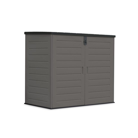 Wasabi - armoire de rangement en résine 1170 l – 140x82x124cm, double porte, verrouillage avec loquet