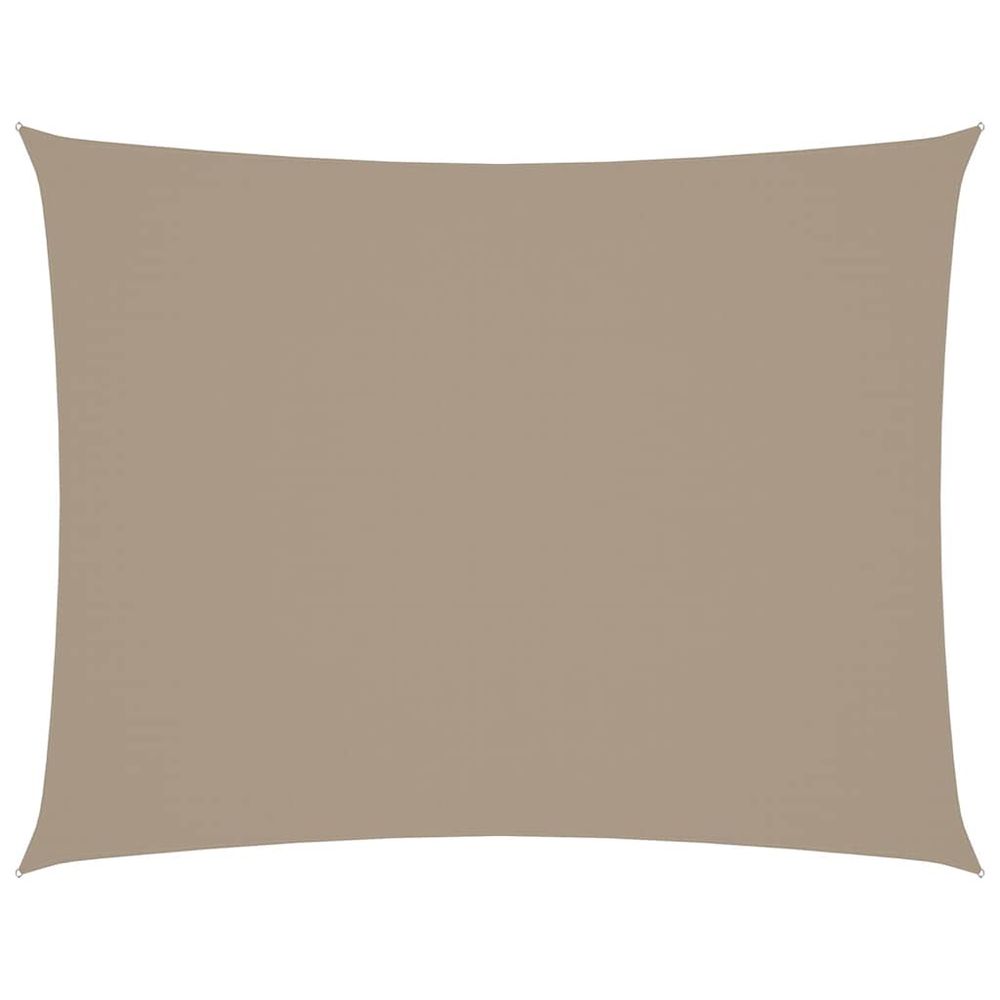 Voile de parasol tissu oxford rectangulaire 2x3,5 m taupe