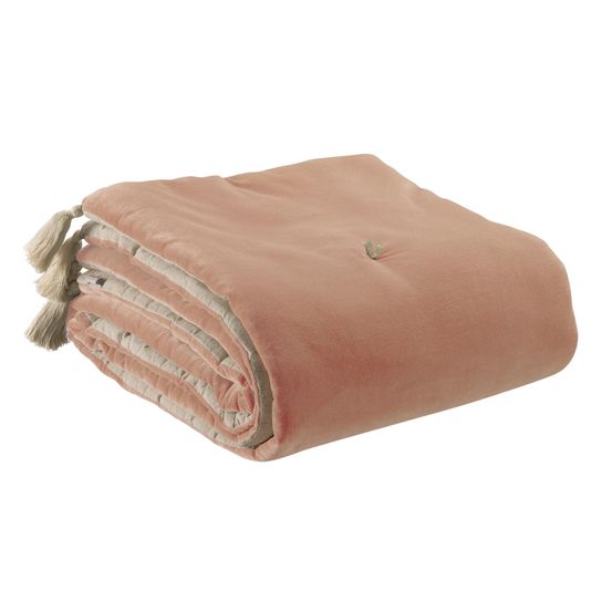 Edredon pompons elise epice 80 x 180 cm