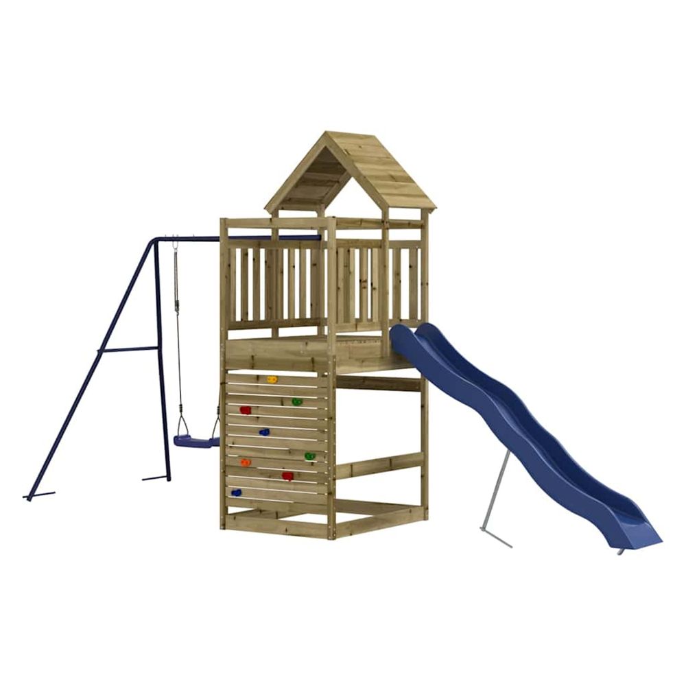 Aire de jeux d'extérieur bois de pin imprégné