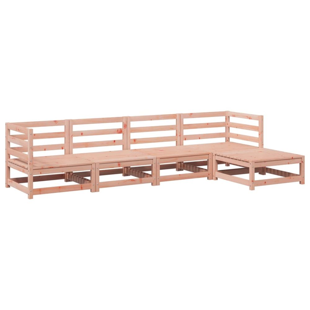 Salon de jardin 5 pcs bois massif sapin de douglas
