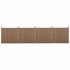 Kit de 4 clôtures barrière brise vue brise vent bois composite (wpc) brun 185 x 747 cm