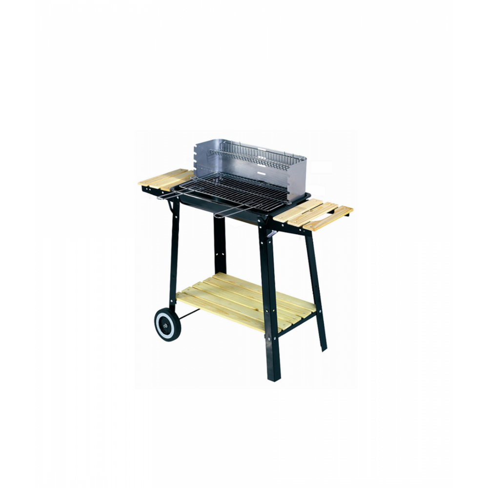 Barbecue mobile au charbon de bois 48 x 28 cm buffalo