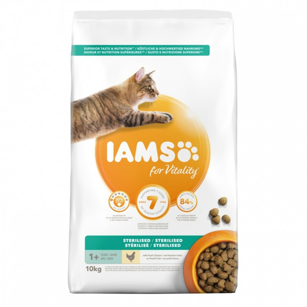 Croquettes chat stérilisé - iams for vitality 1,5 kg