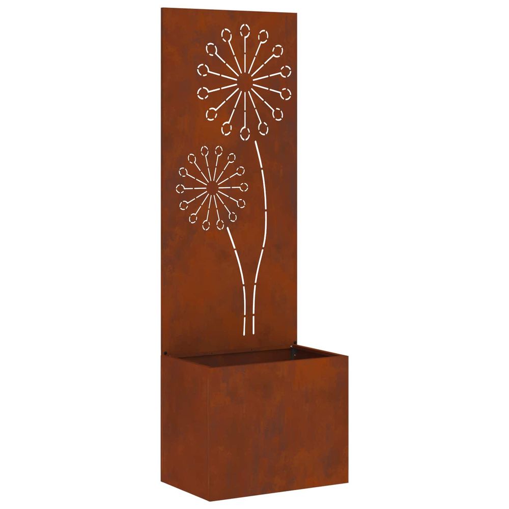 Écran de confidentialité de jardin rouillé 50 x 32 x 150 cm