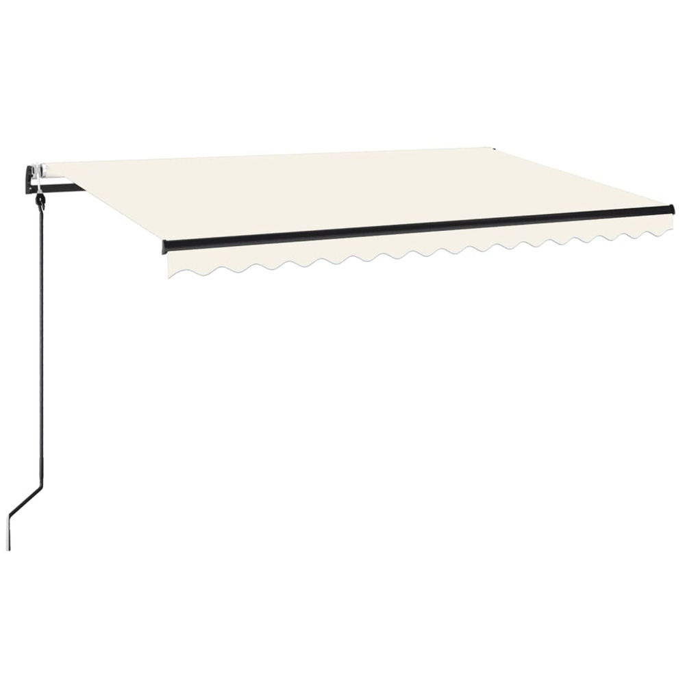 Auvent automatique avec capteur de vent et led 400x350 cm crème