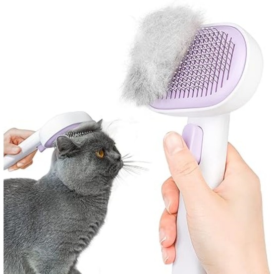 Brosse autonettoyante pour chat