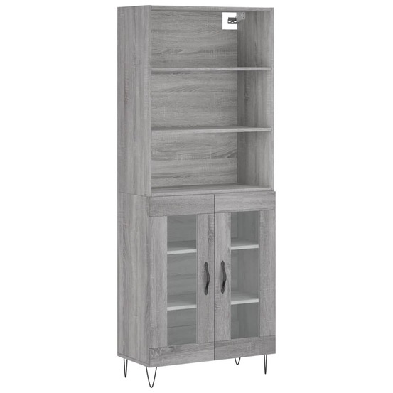 Buffet bahut commode armoire meuble de rangement organisateur cuisine salle de séjour salon haut sonoma 69,5 x 34 x 180 cm bo