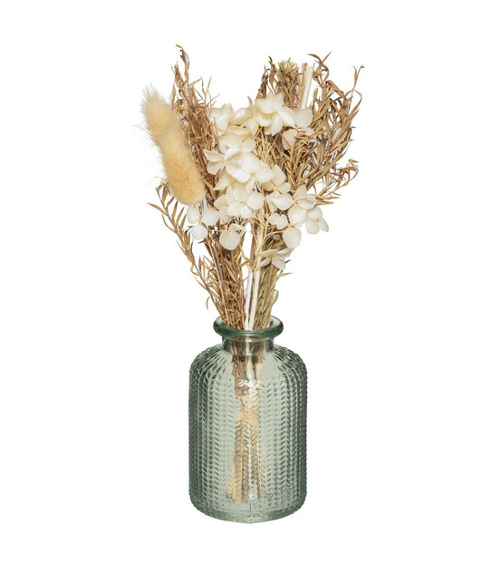 Diffuseur de parfum 100 ml avec fleurs séchées et 6 bâtonnets