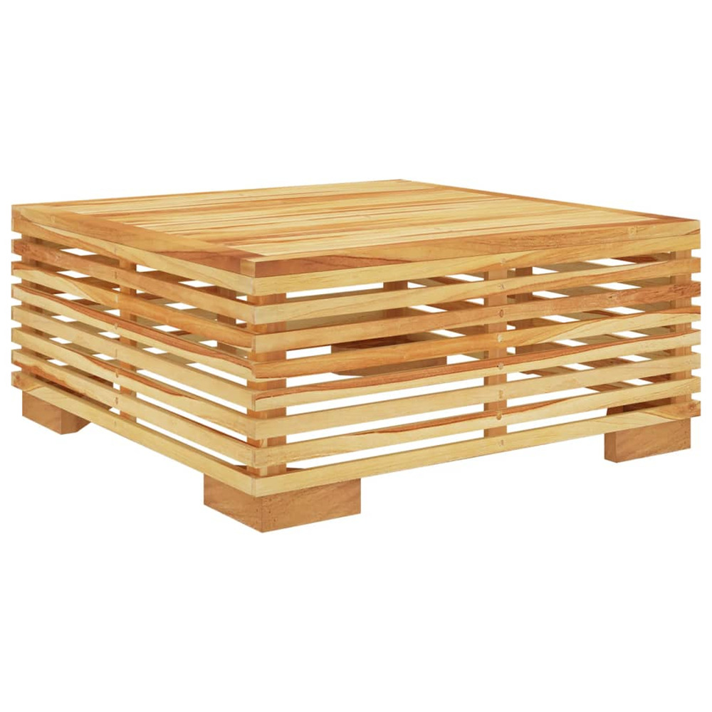 Table basse de jardin 69,5x69,5x31 cm bois massif de teck