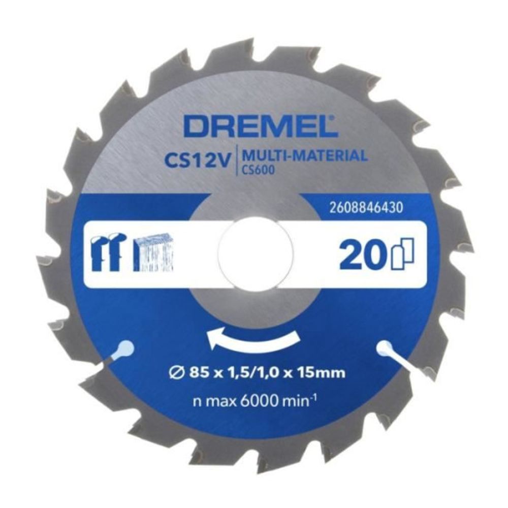 Lame multi-matériaux pour scie circulaire cs600 - blueprint
