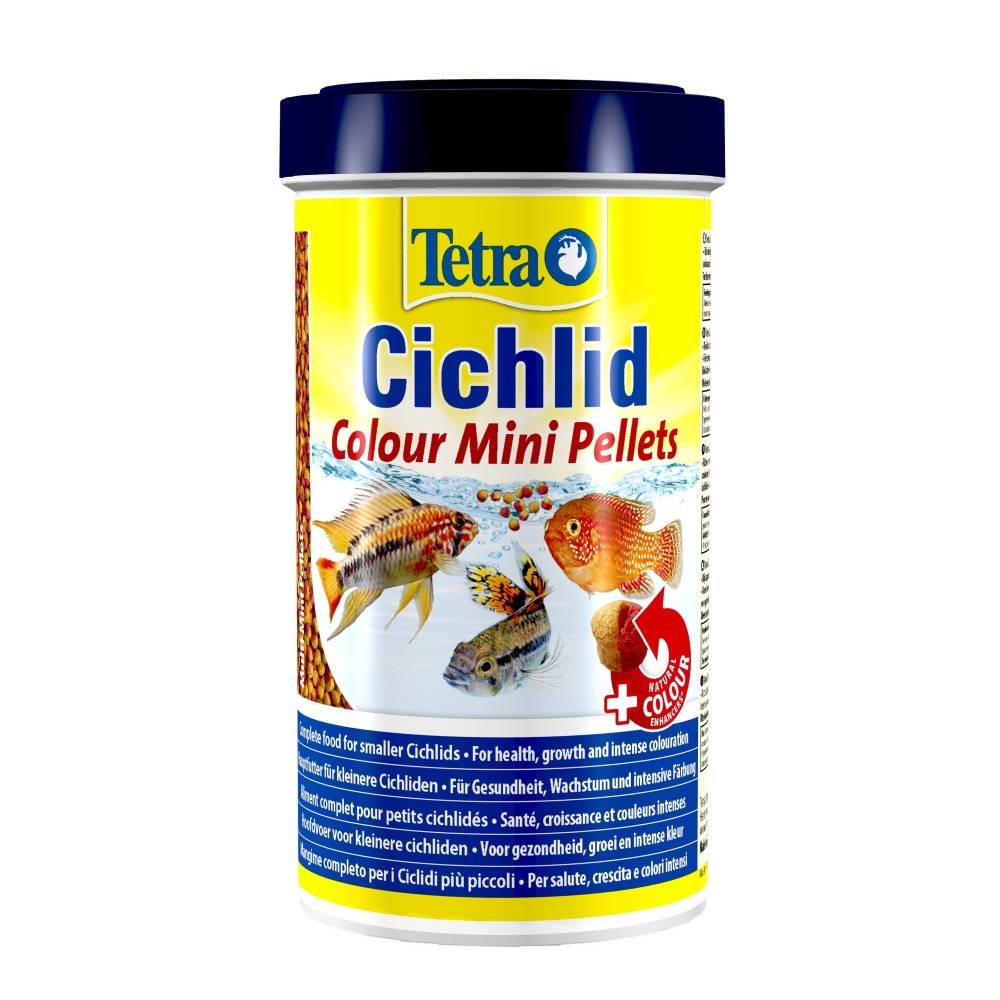 Cichlid colour mini pellets 170 g 500 ml pour poisson cichlidés