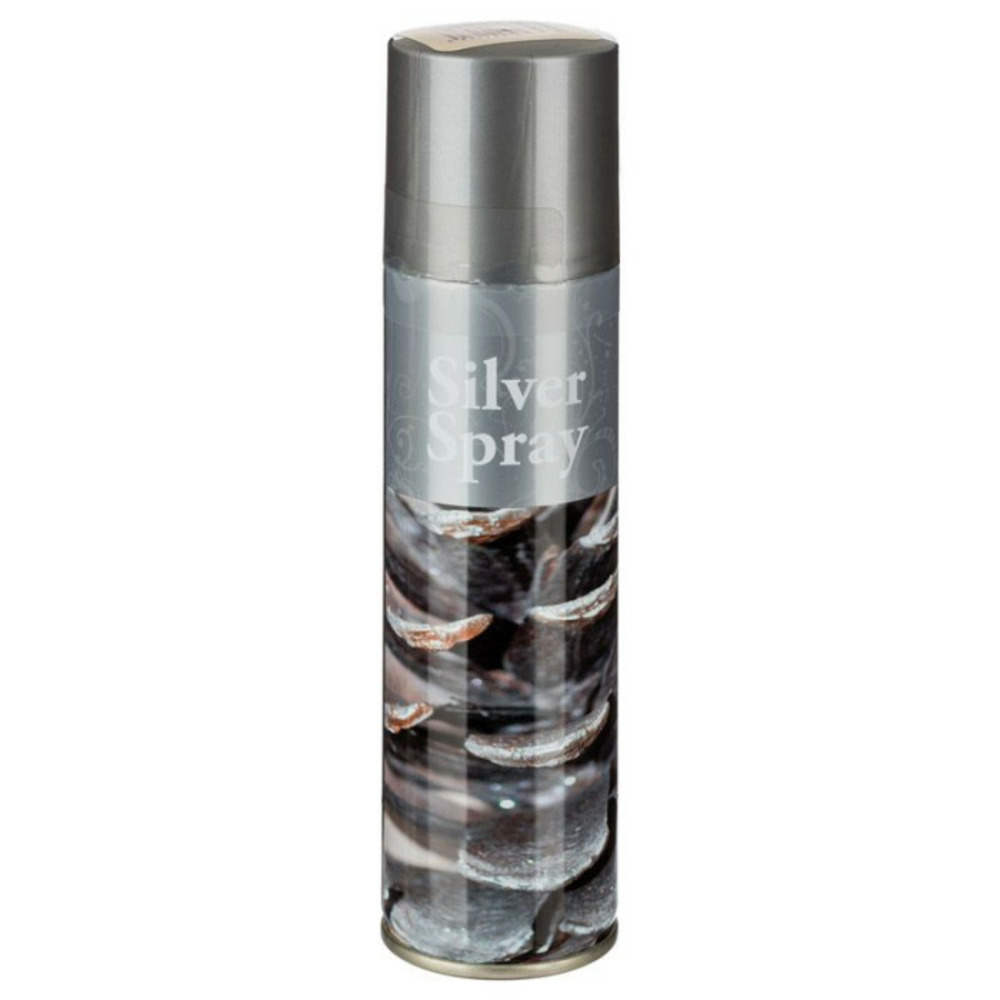 Bombe pour vitre décoration de noël 150ml argent