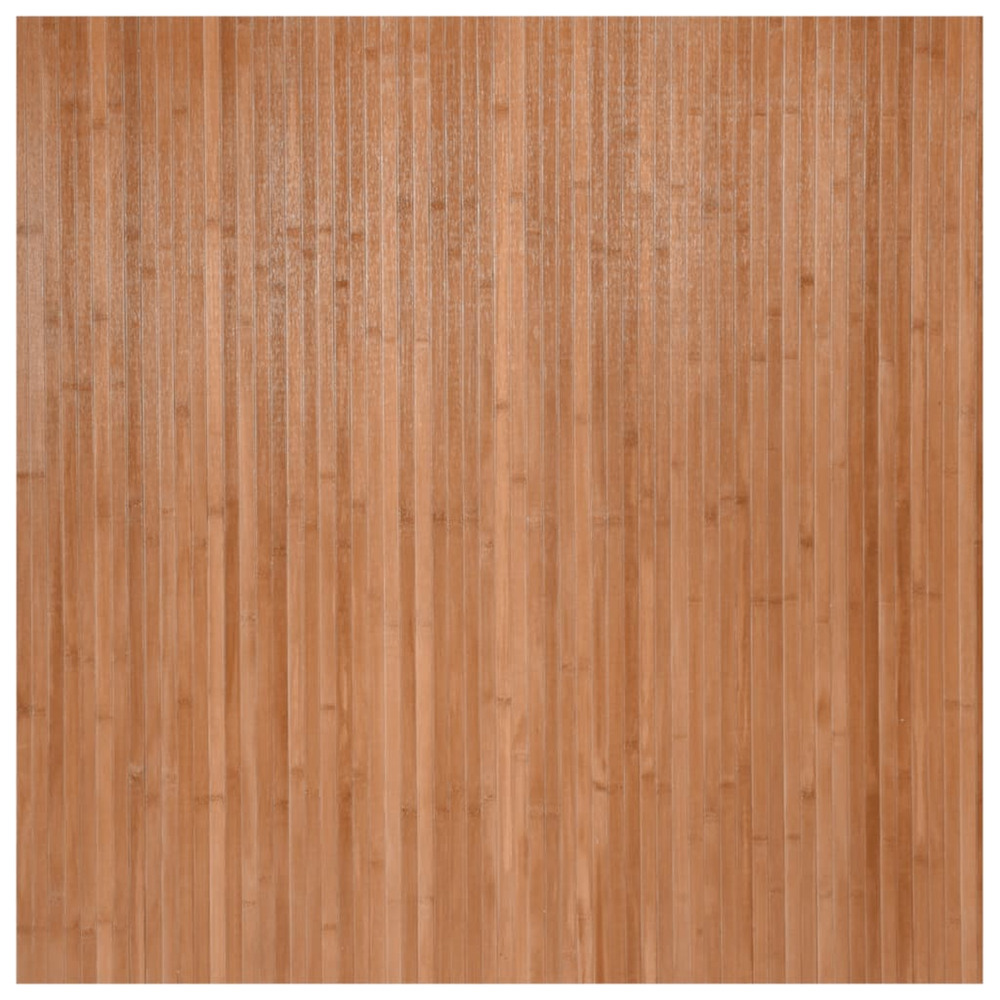 Tapis rectangulaire naturel 100x100 cm bambou