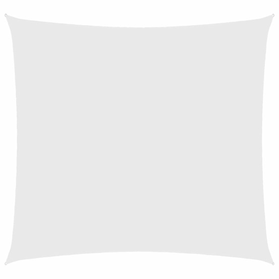 Voile de parasol tissu oxford carré 4x4 m blanc