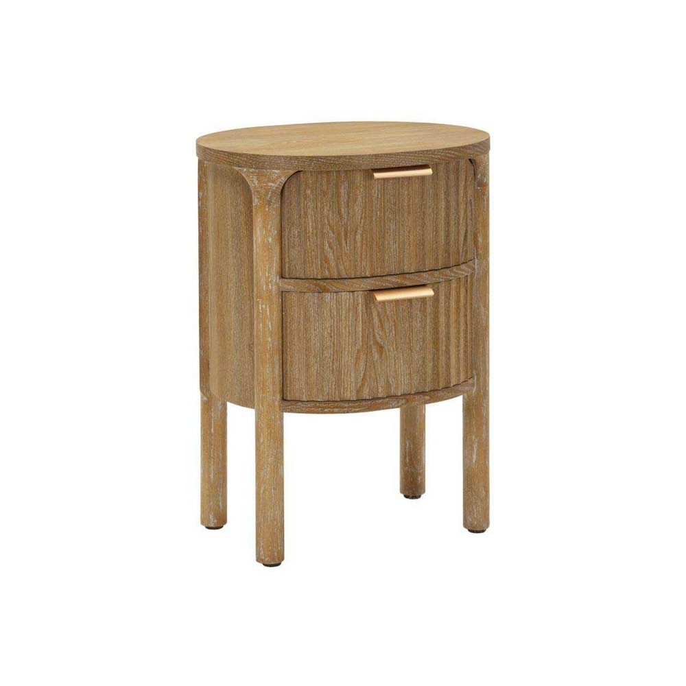 Chevet en bois 2 tiroirs gothenburg 38 x 34.5 x 52 cm