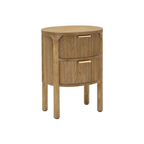 Chevet en bois 2 tiroirs gothenburg 38 x 34.5 x 52 cm