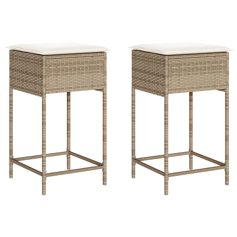 Tabouret de bar pour Jardin Alia en polyrotin Noir |Rouge rubis | Leroy