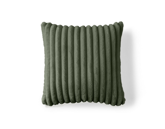 Sierra - coussin - en fausse fourrure côtelé - 40x40 cm