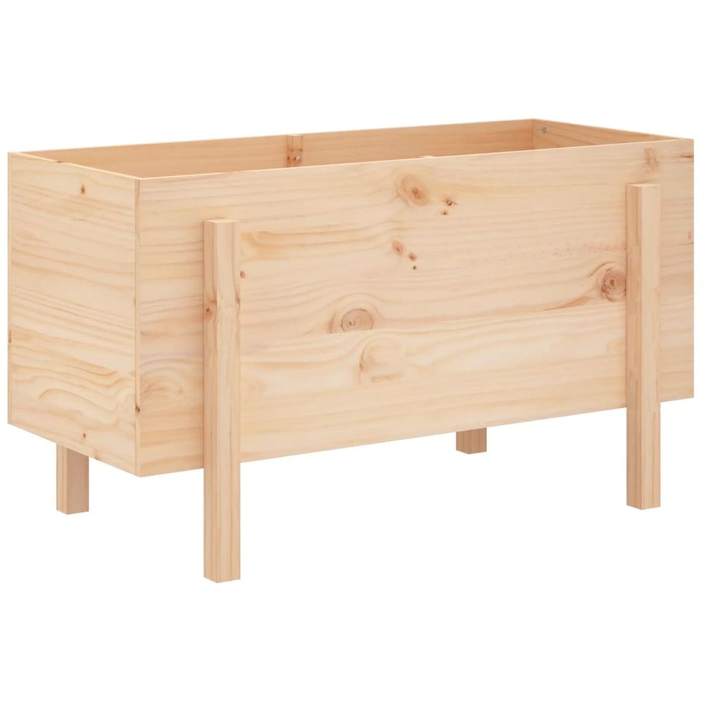 Lit surélevé de jardin 101x50x57 cm bois de pin massif