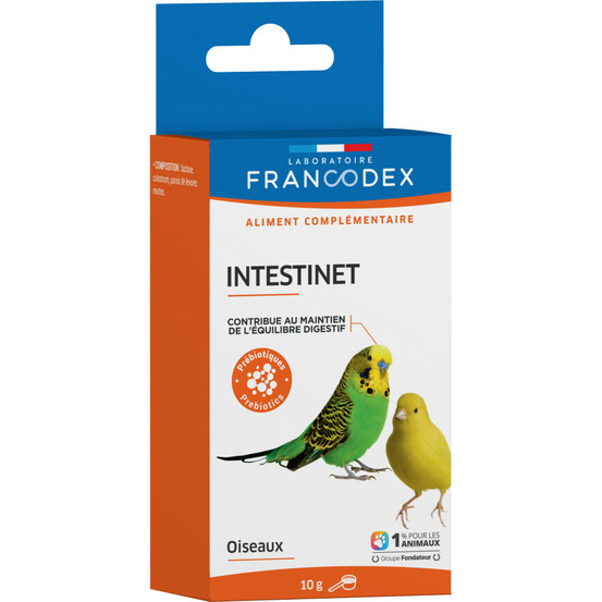 Intestinet maintient l'équilibre digestif 10 g pour oiseaux