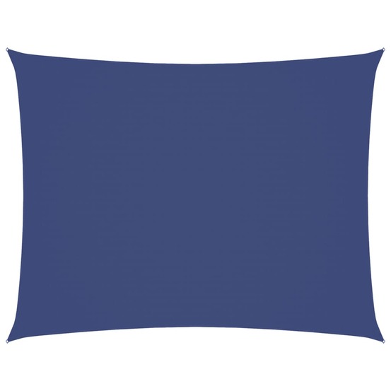 Voile de parasol tissu oxford rectangulaire 4x5 m bleu