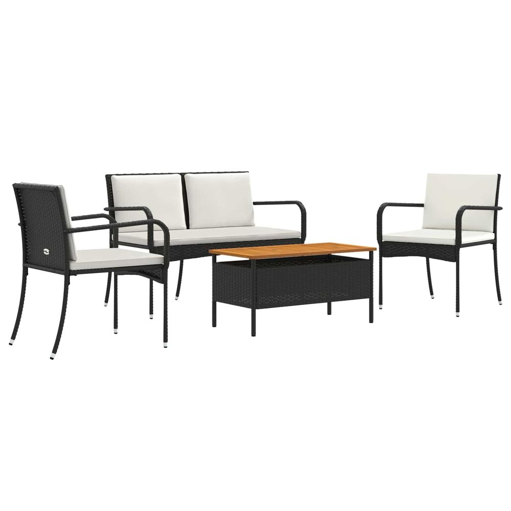 Ensemble de jardin noir polyrotin